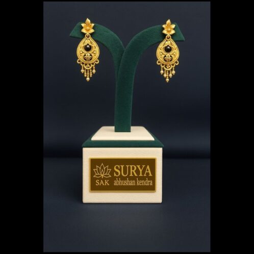 Antique Floral Drop Earrings